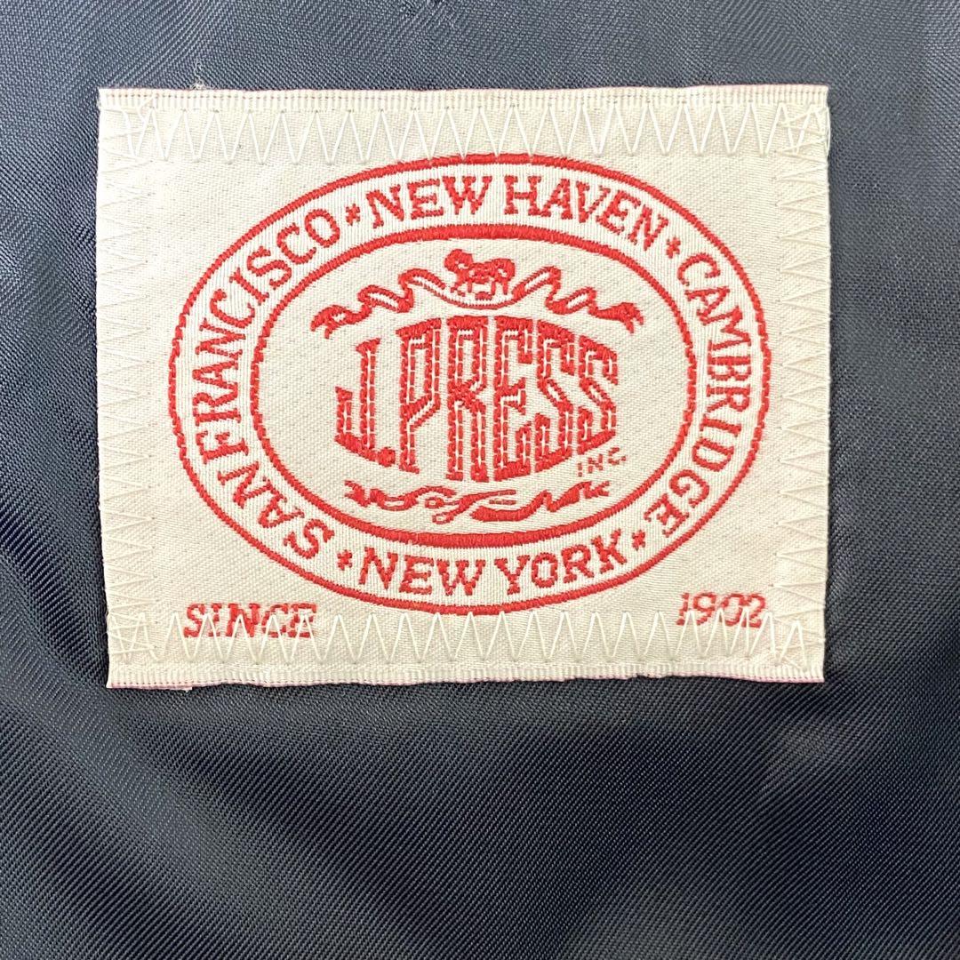【未使用級】J.PRESS ロゴ刻印金ボタン 紺ブレ テーラードジャケット 【未使用級】J.PRESS ロゴ刻印金ボタン 紺ブレ テーラードジャケット