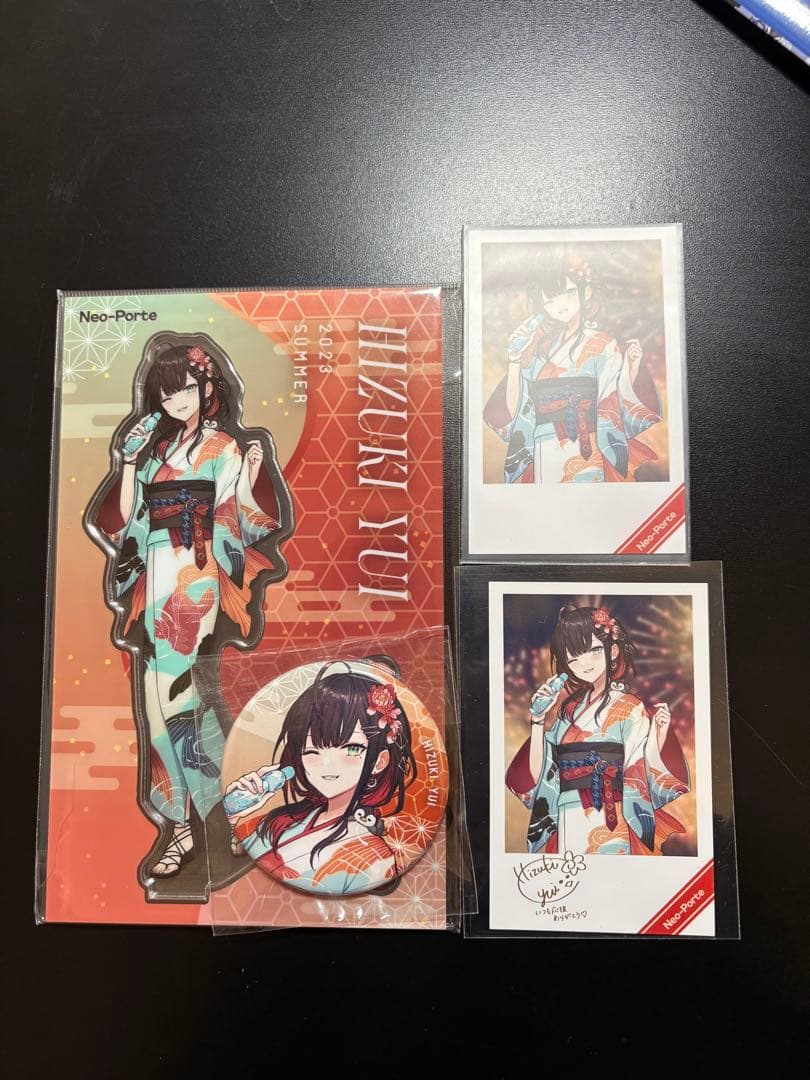 緋月ゆい 夏祭りグッズ2023アクリルスタンド 缶バッジ ポストカード複製サイン