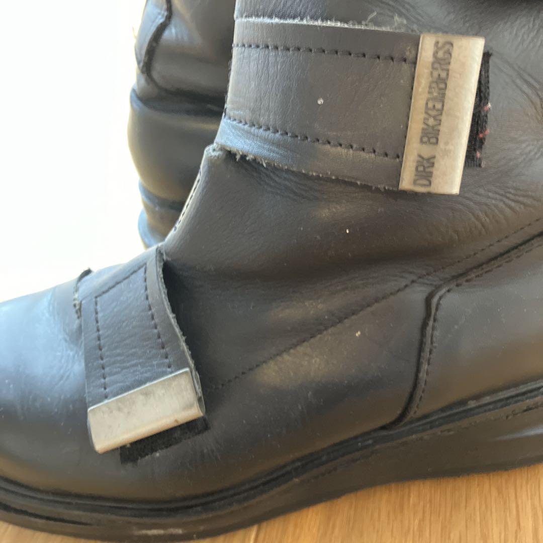 【DARK BIKKEMBERGS】 黒 レザーブーツ ベルクロ