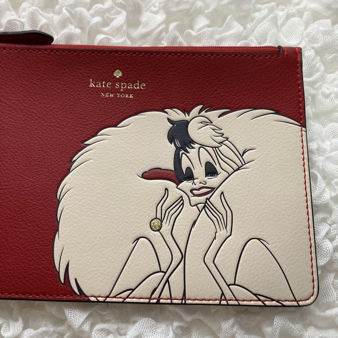kate spadeディズニー101匹わんちゃんクルエラコスメポーチ kate spade】101匹わんちゃんクルエラポーチ - メルカリ
