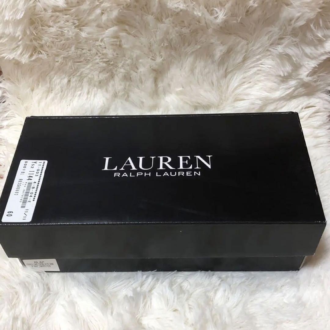 ローレン　ラルフローレン　フラットシューズ　バレエシューズ　現行品　黒　ブラック