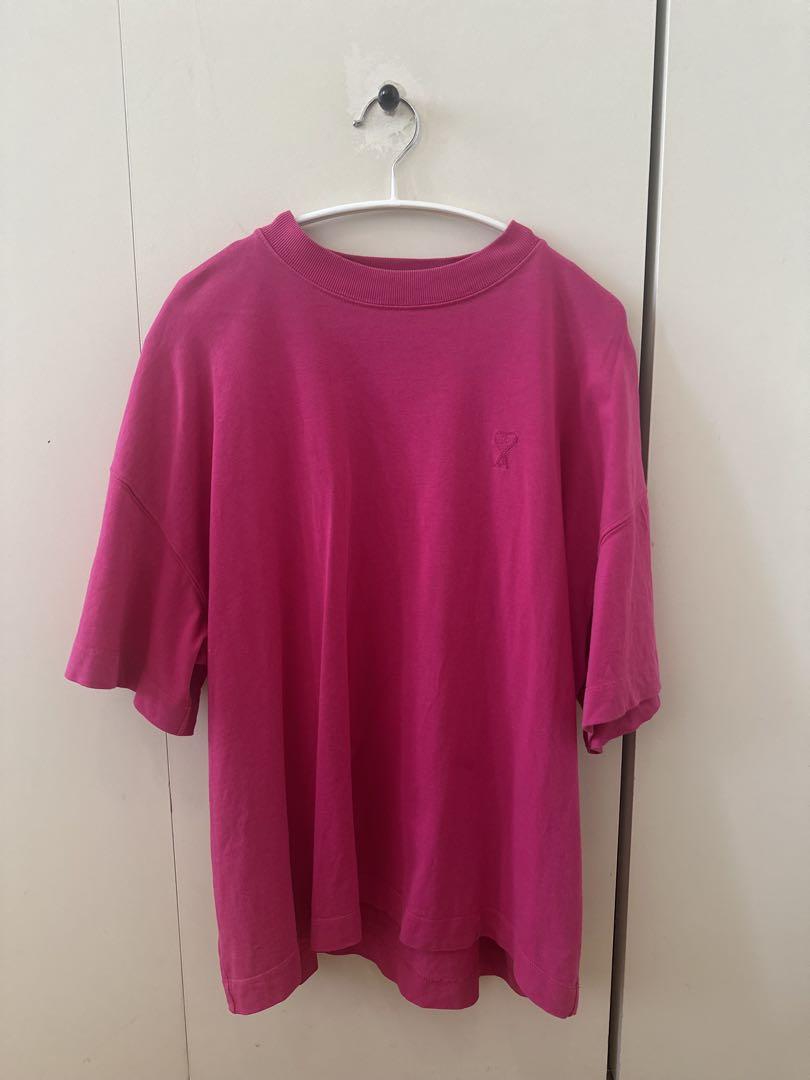 AMI PARIS アミパリス　オーバーサイズ ピンク Tシャツ 半袖