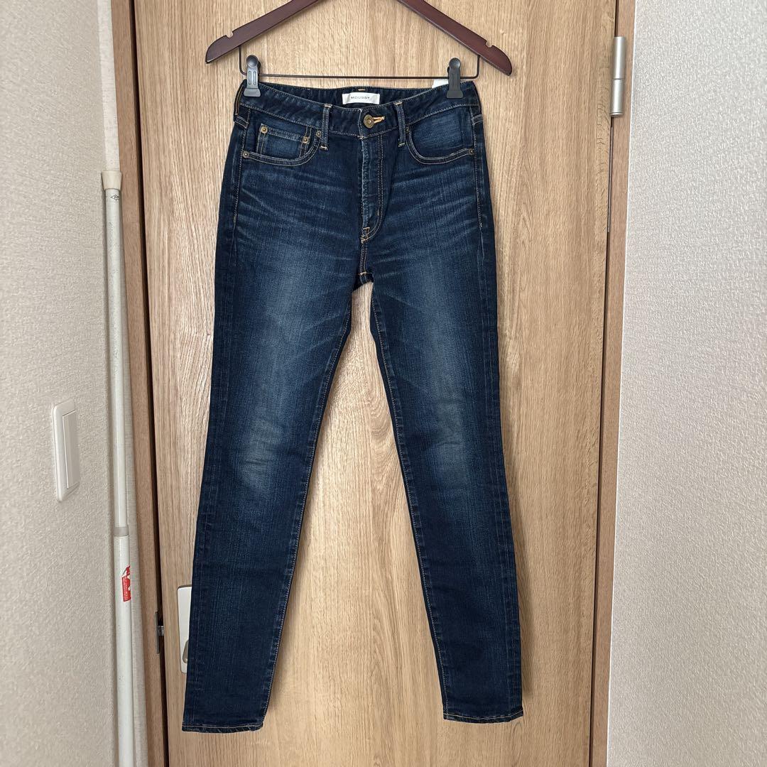 MOUSSY スキニーデニム ダークブルー
