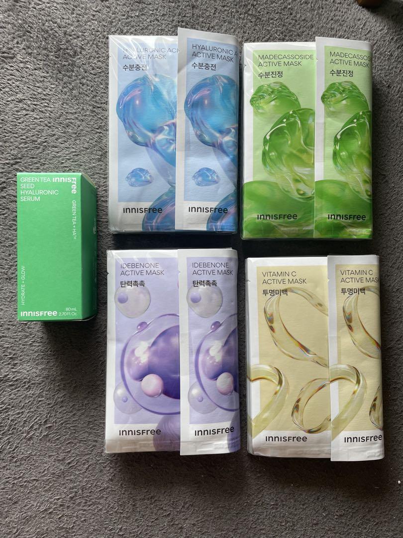 innisfree シートマスク 10枚入り×4種類&セラム