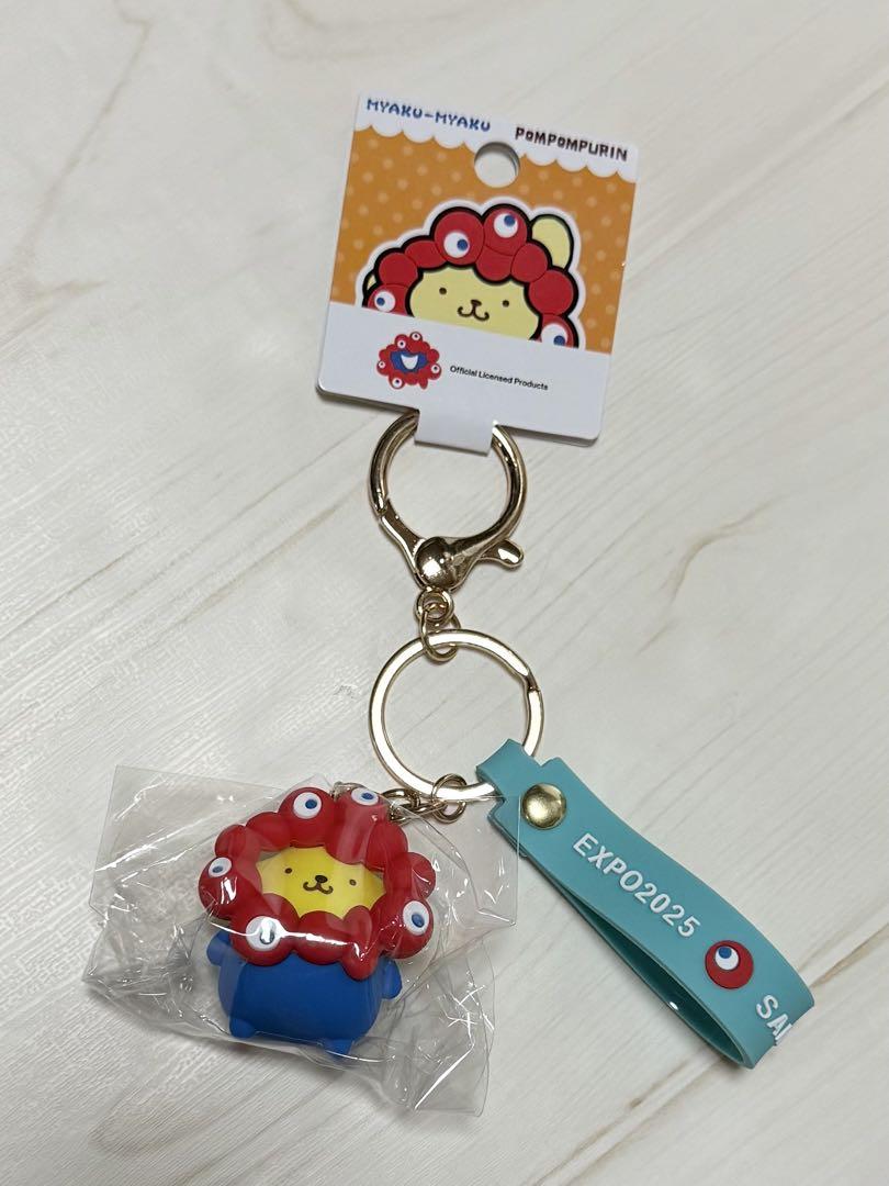 【一部予約販売】 万博 ミャクミャク ポムポムプリン マスコット 立体 サンリオ ストラップ