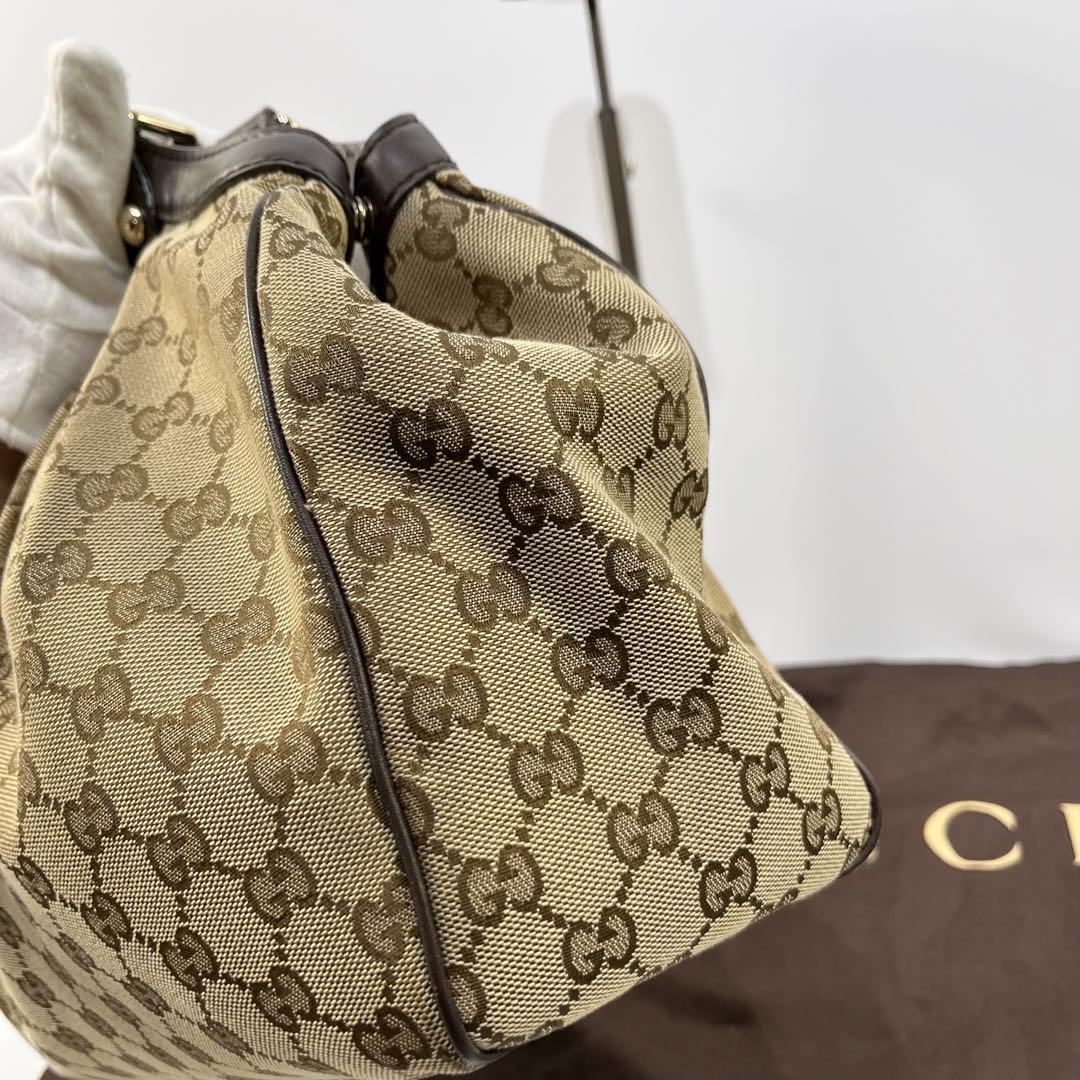 グッチ スーキー キャンバス ハンドバッグ 美品✨GUCCI グッチ スーキー GG キャンバス ハンドバッグ