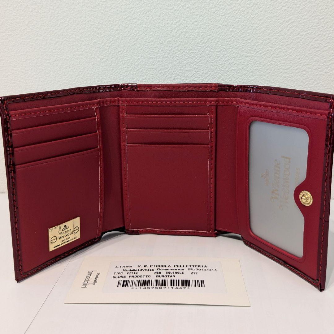 新品 未使用】VivienneWestwood 折り財布 エナメル レッド 赤
