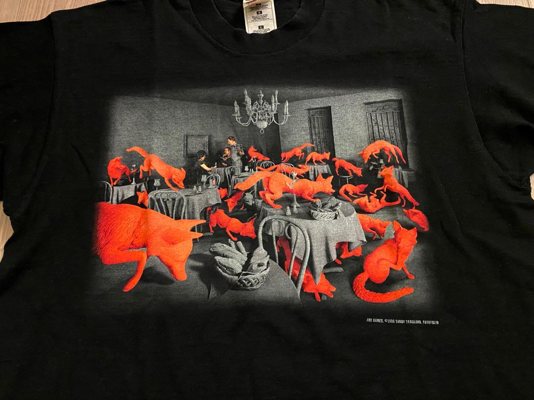 トップス 1996s Sandy Skoglund, Fox Games T-shirt