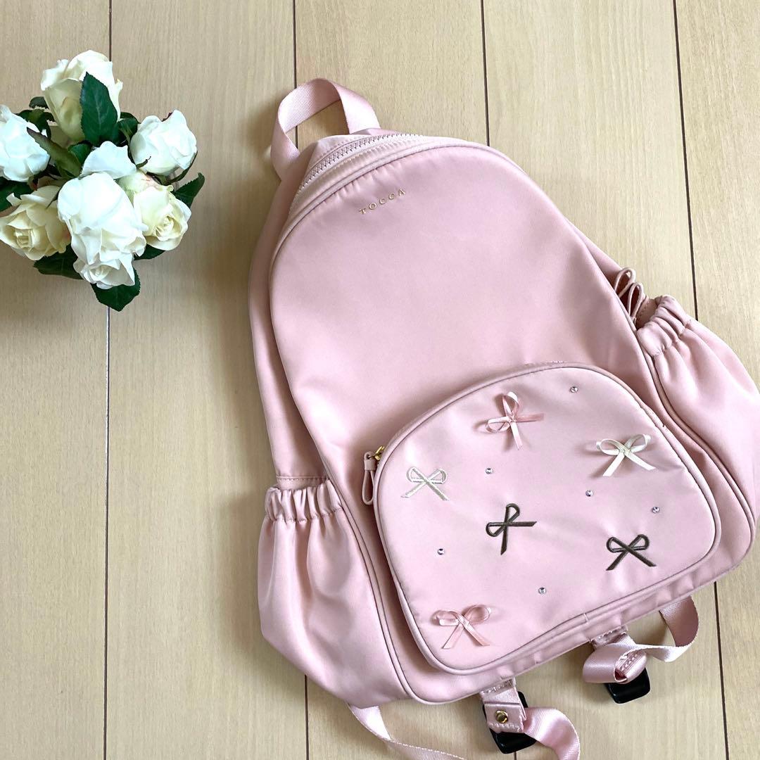 史上最も激安 トッカ リュック リボン ピンク トッカバンビーニ バッグ