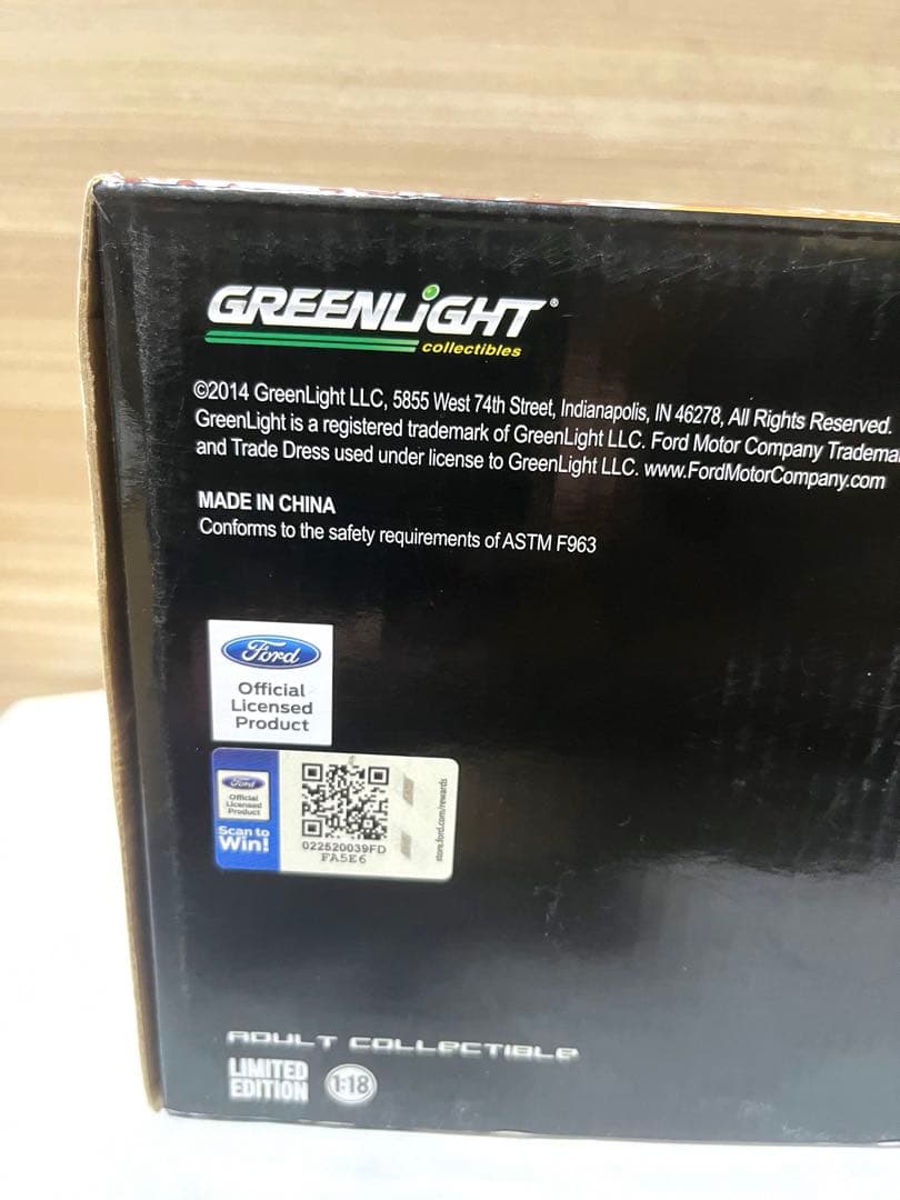 1/18　GREENLIGHT　1978　マスタング　コブラ2　COBRA　黒
