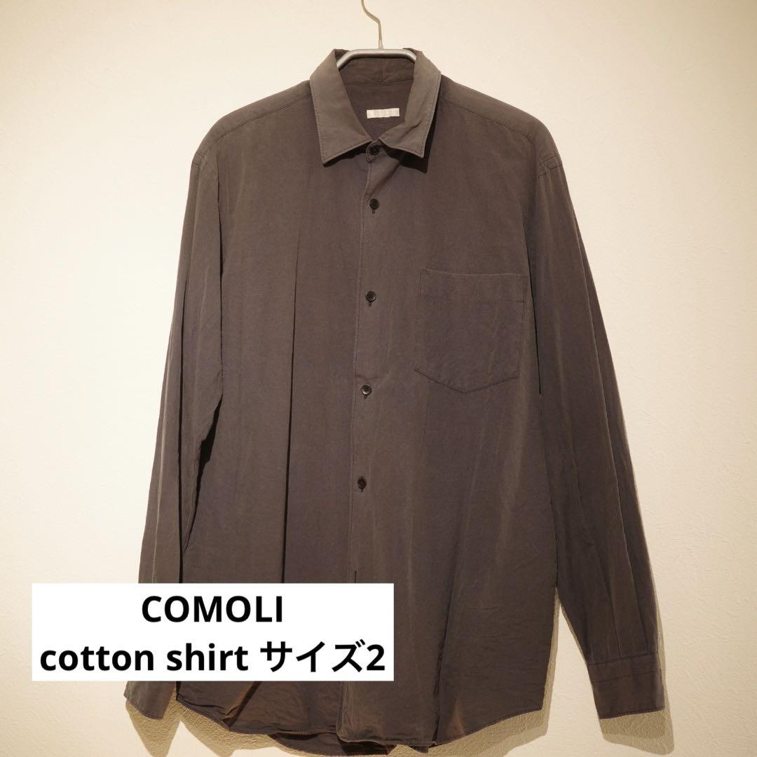 COMOLI コモリシャツ ネイビー サイズ2