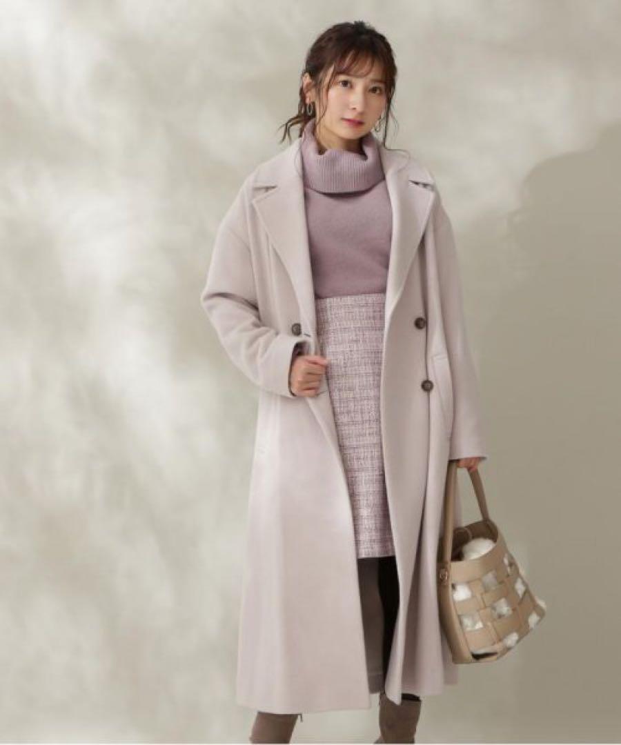 【キティ】プロポーションボディドレッシング チェスターコート くすみブラウ PROPORTION BODY DRESSING（プロポーションボディドレッシング