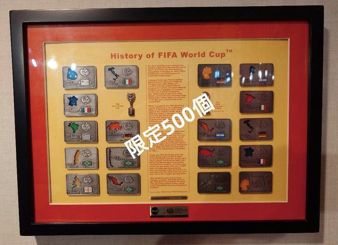 【超美品／限定500台】FIFA ワールドカップヒストリー ピンバッジスタンド