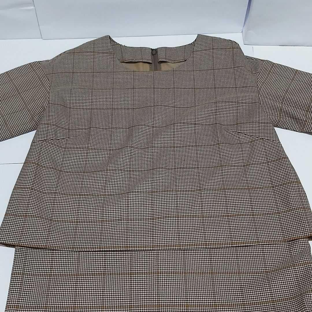 ディノス 新品 タグ付き S M ワンピース セットアップ ツイード フォーマル