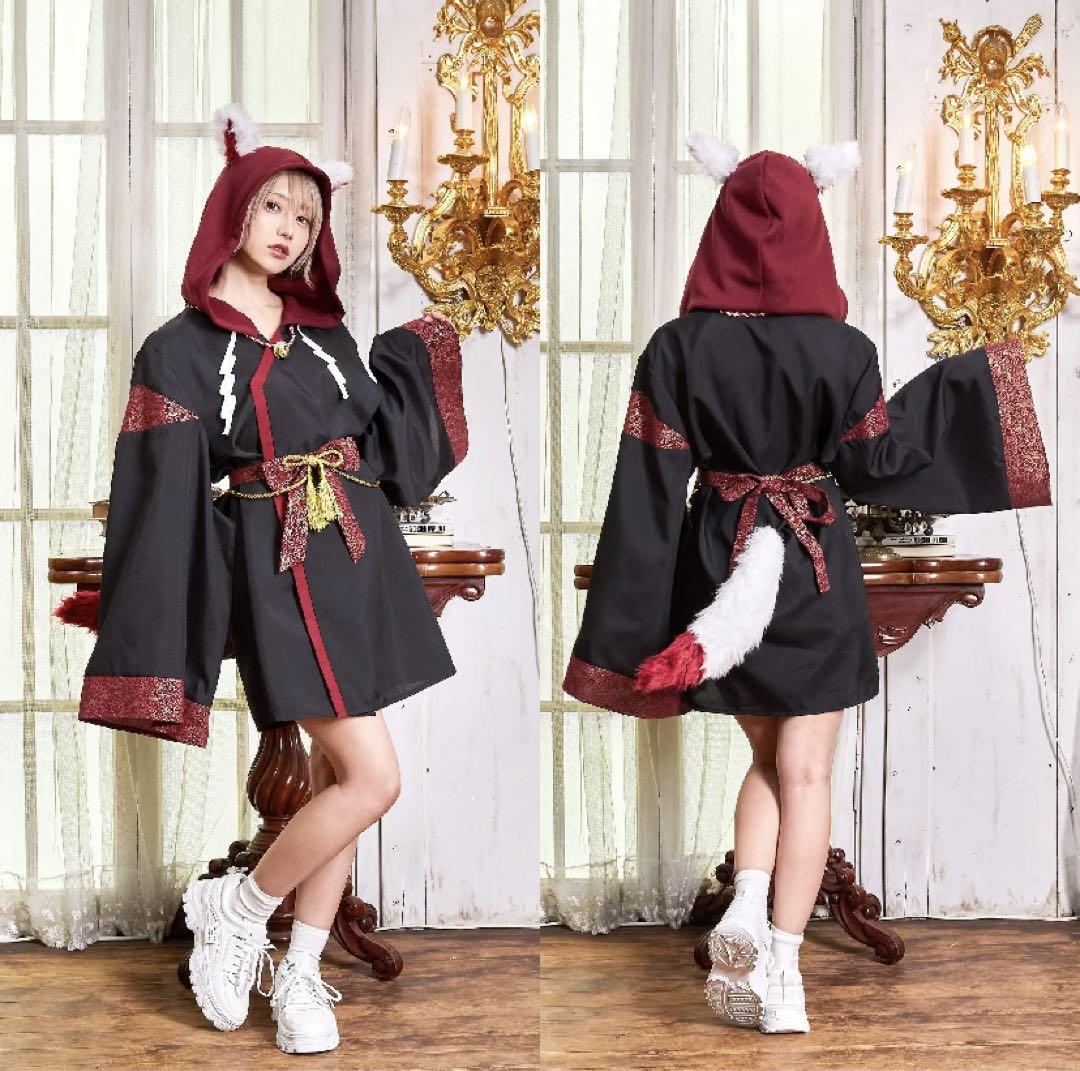 日曜限定セール　お値下げ　コスプレ　稲荷様パーカー　きつね　ユニセックス
