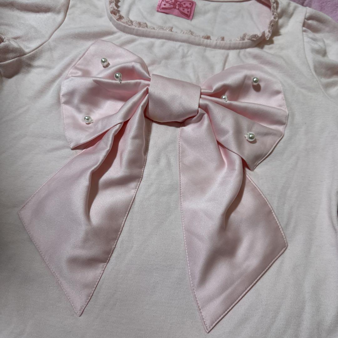 ♡新品未使用♡Angelic Pretty♡サテン♡リボン♡パール♡カットソー♡