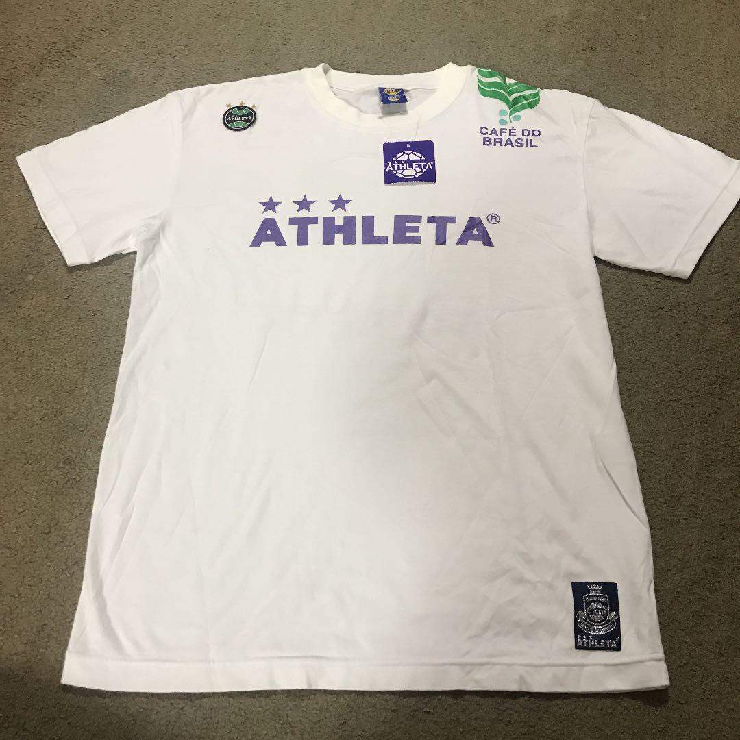 ATHLETA 別注限定品Tシャツ ATHLETA アスレタ 別注 プラTシャツ 半袖(ブラック×チャコール
