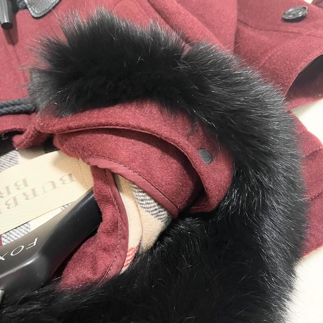 【美品】BURBERRY BRIT 2wayダッフルコート フォックスファー