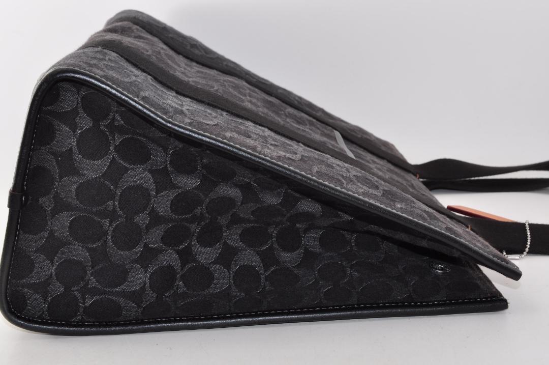 未使用 COACH コーチ CQ672 ラージスミス デニム トートバッグ