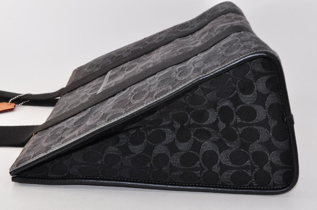 未使用 COACH コーチ CQ672 ラージスミス デニム トートバッグ
