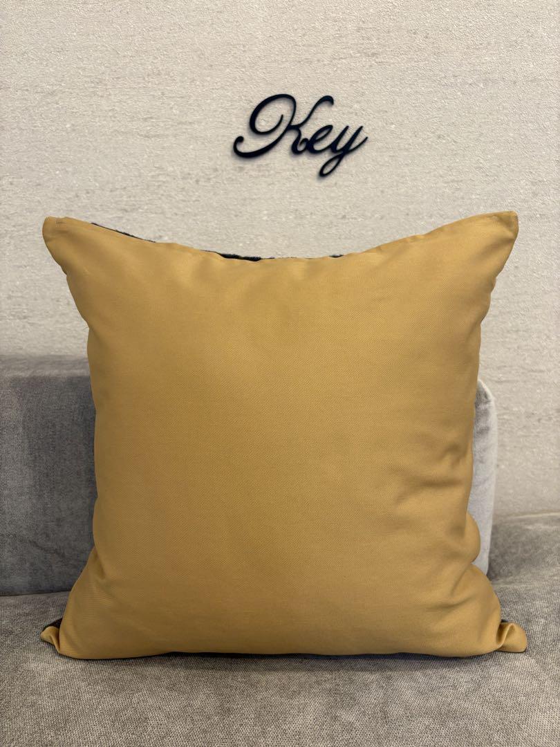 ミナペルホネン ハンドメイド クッションカバー★metsa yellow ミナペルホネン ハンドメイド クッションカバー☆metsa navy