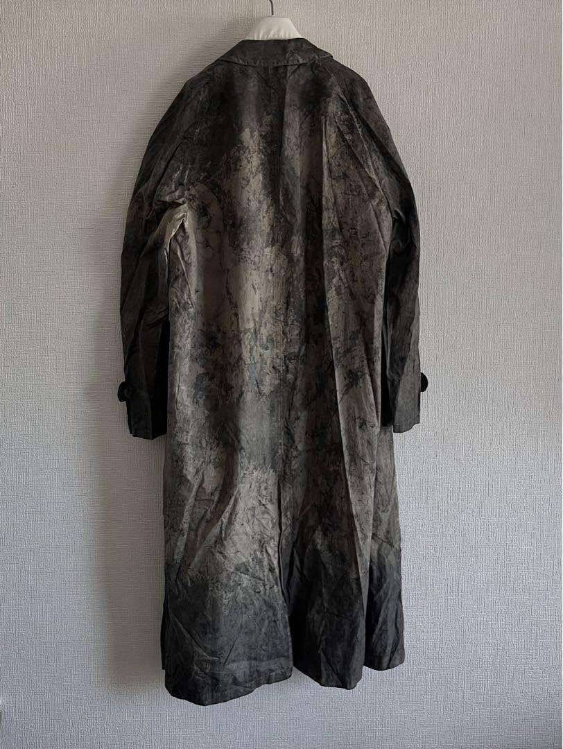 vintage , 煤煙染 trenchcoat 画像2