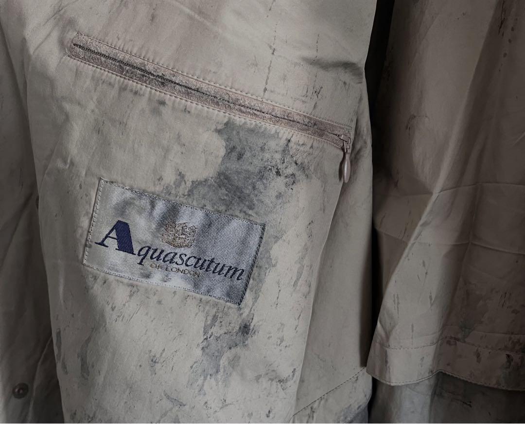 vintage , 煤煙染 trenchcoat 画像3