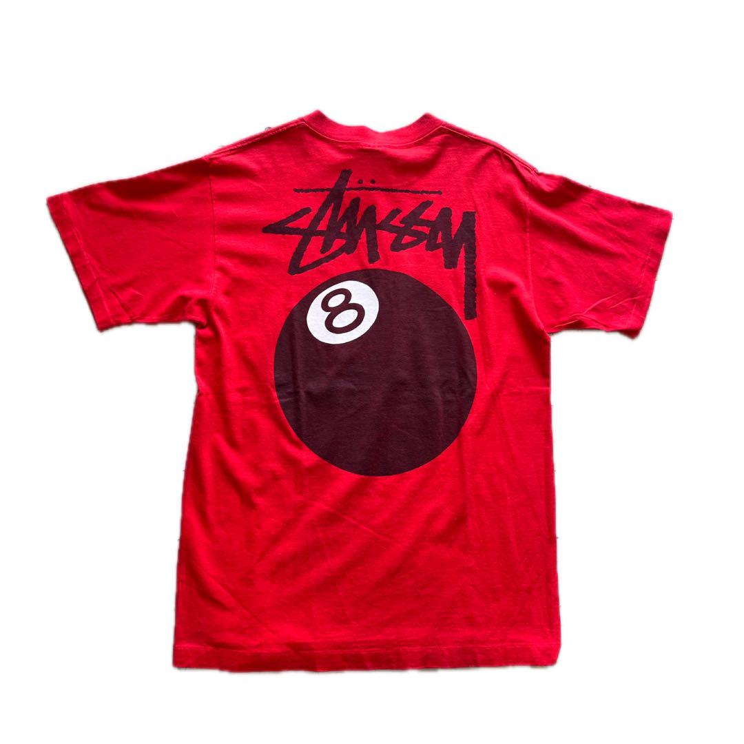 90s オールドステューシー　8ボール　tシャツ stussy アメリカ製