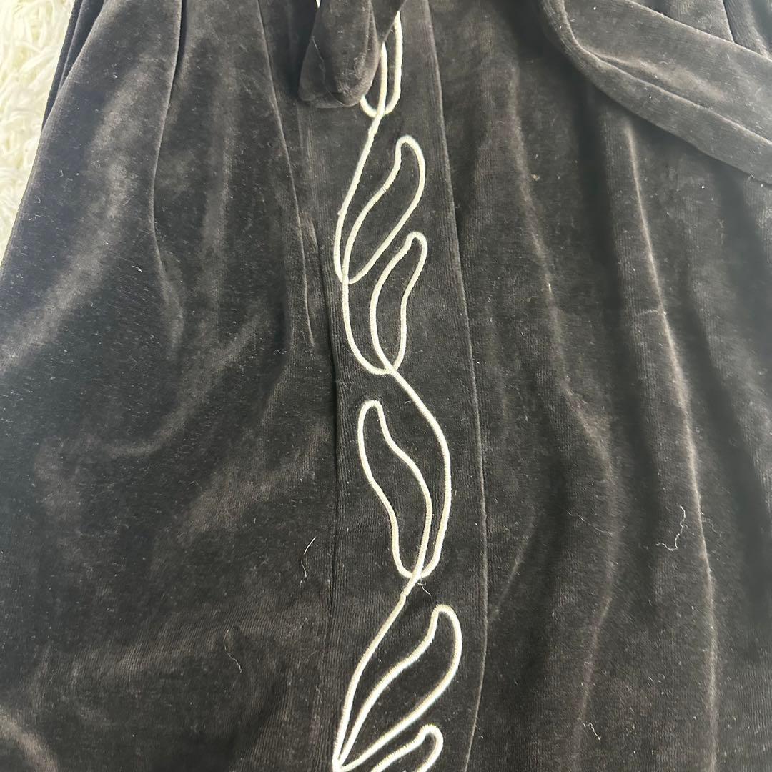 クリスチャンディオール ワンピース黒 ヴィンテージ M ベロベット