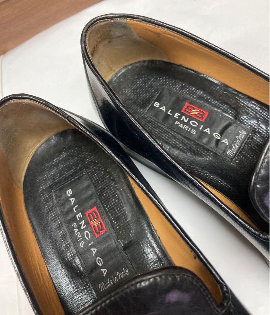 BALENCIAGA ブラック レザー ローファー archive