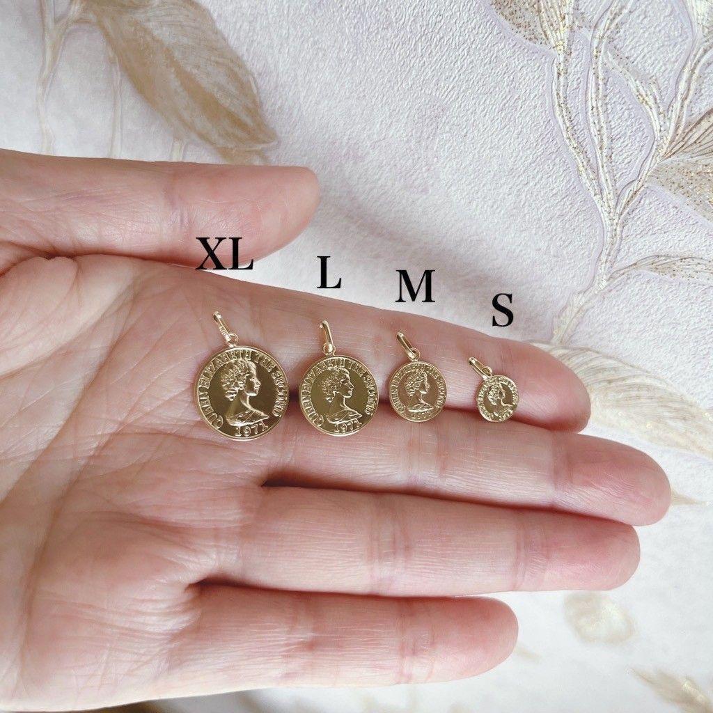 コイン トップ 15mm XL K18 ネックレス ネックレストップ 18K