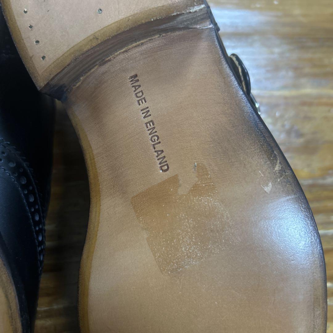 新品 Tricker's ブラック メリージェーン シューズ 4-4 革靴