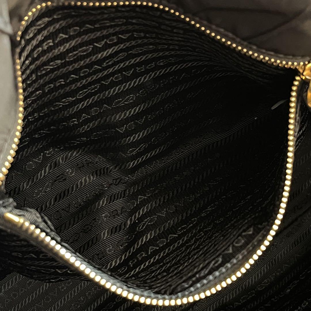 極美品✨PRADA ショルダーバッグ　2WAY キルティング　トートバッグ　黒
