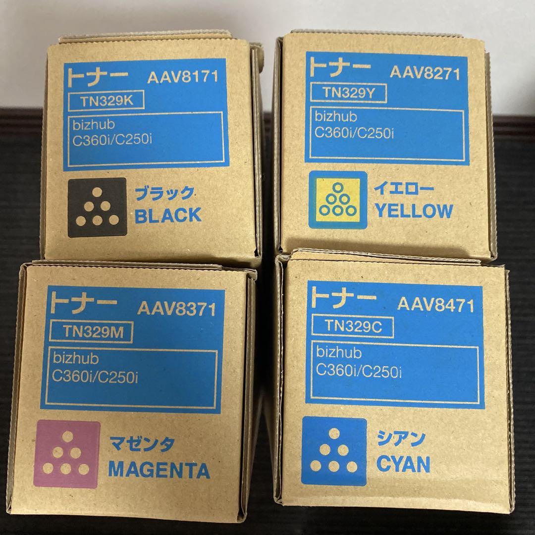 コニカミノルタ　新品　未使用トナー4色セット TN-324K 、Y、C、M 各1 コニカミノルタ（KONICA MINOLTA）TN-324K ブラック トナー
