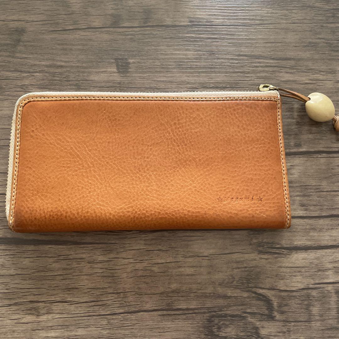 未使用級美品✨️hanalei 長財布 ハワイアン ヌメ革 ホヌ レザー フラップ 未使用級美品✨️hanalei 長財布 ハワイアン ヌメ革 ホヌ レザー