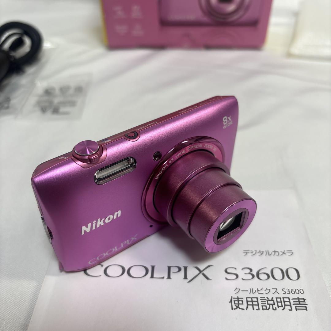 Nikon COOLPIX S3600 アザレアピンク　美品！