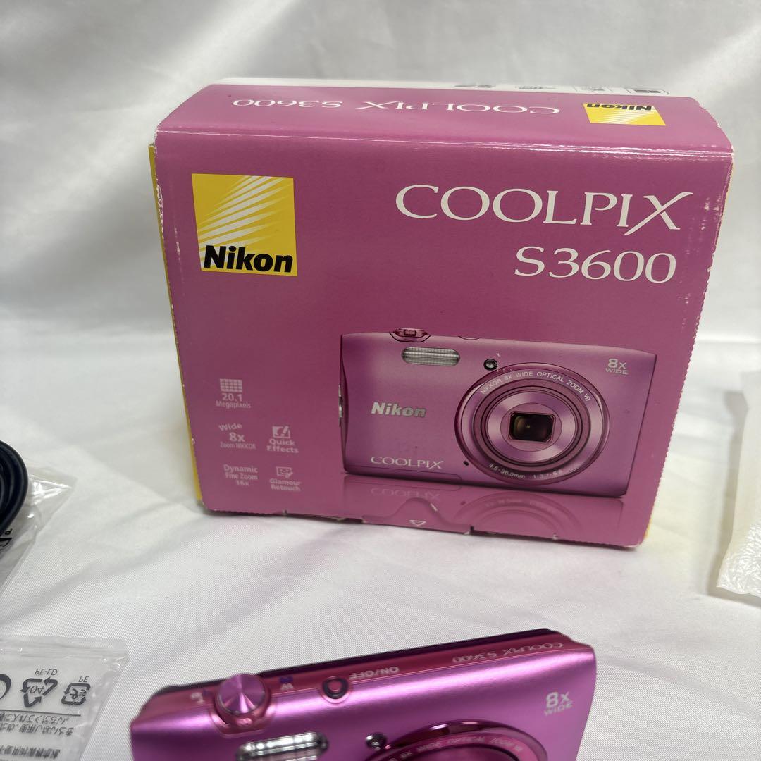 Nikon COOLPIX S3600 アザレアピンク　美品！