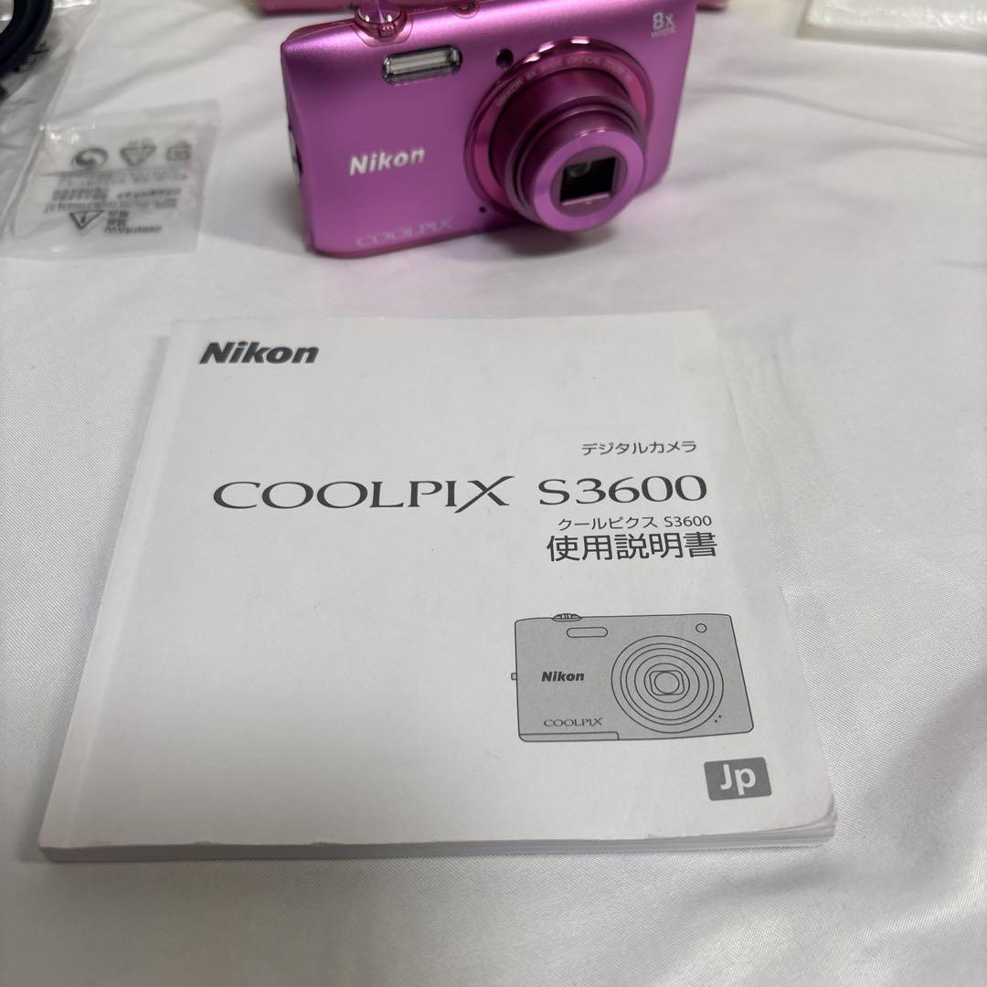 Nikon COOLPIX S3600 アザレアピンク　美品！