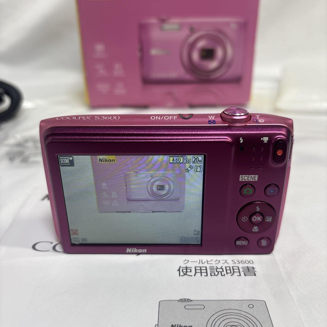 Nikon COOLPIX S3600 アザレアピンク　美品！