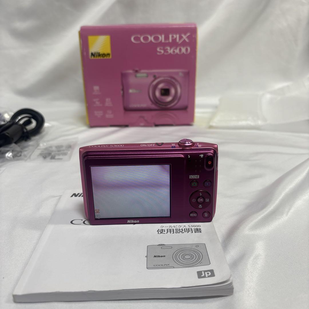 Nikon COOLPIX S3600 アザレアピンク　美品！