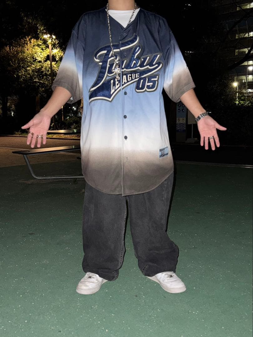 fubu05 グラデーションゲームシャツXL LL
