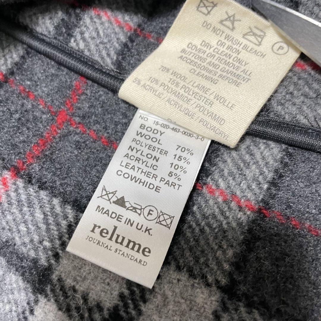 ロンドントラディション　relume　別注　ダッフルコート　ロング　チェック　黒 楽天市場】ロンドントラディション LONDON TRADITION ダッフル