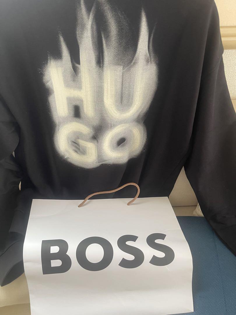 値下げ大谷ヒューゴBOSS新作長袖Tシャツ黒