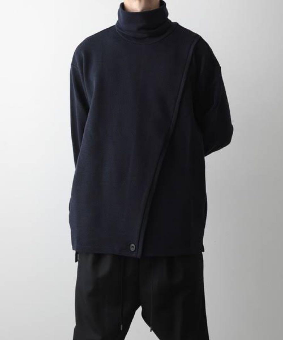 ato アトウ TURTLENECK PULL-OVER ブラック 46
