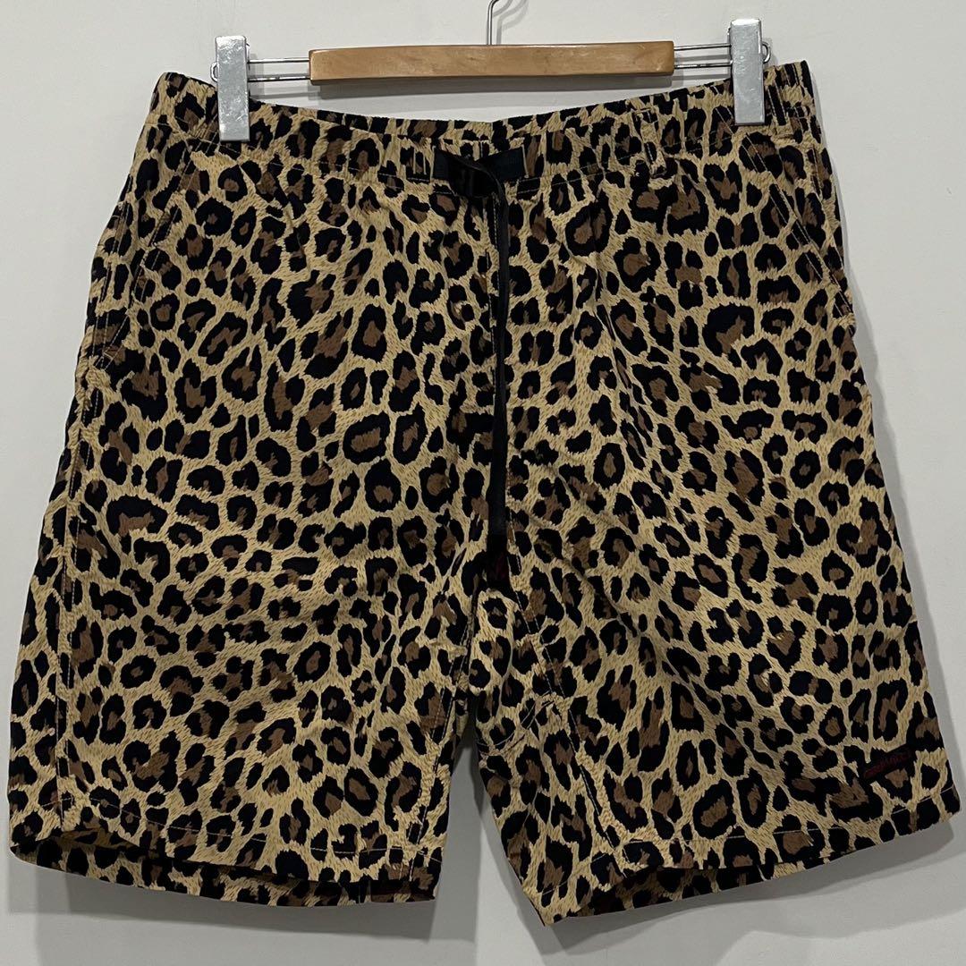 極美品 GRAMICCI レオパード 豹 柄 シェル パッカブル ショーツ XL