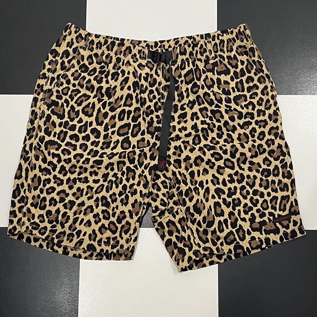 極美品 GRAMICCI レオパード 豹 柄 シェル パッカブル ショーツ XL
