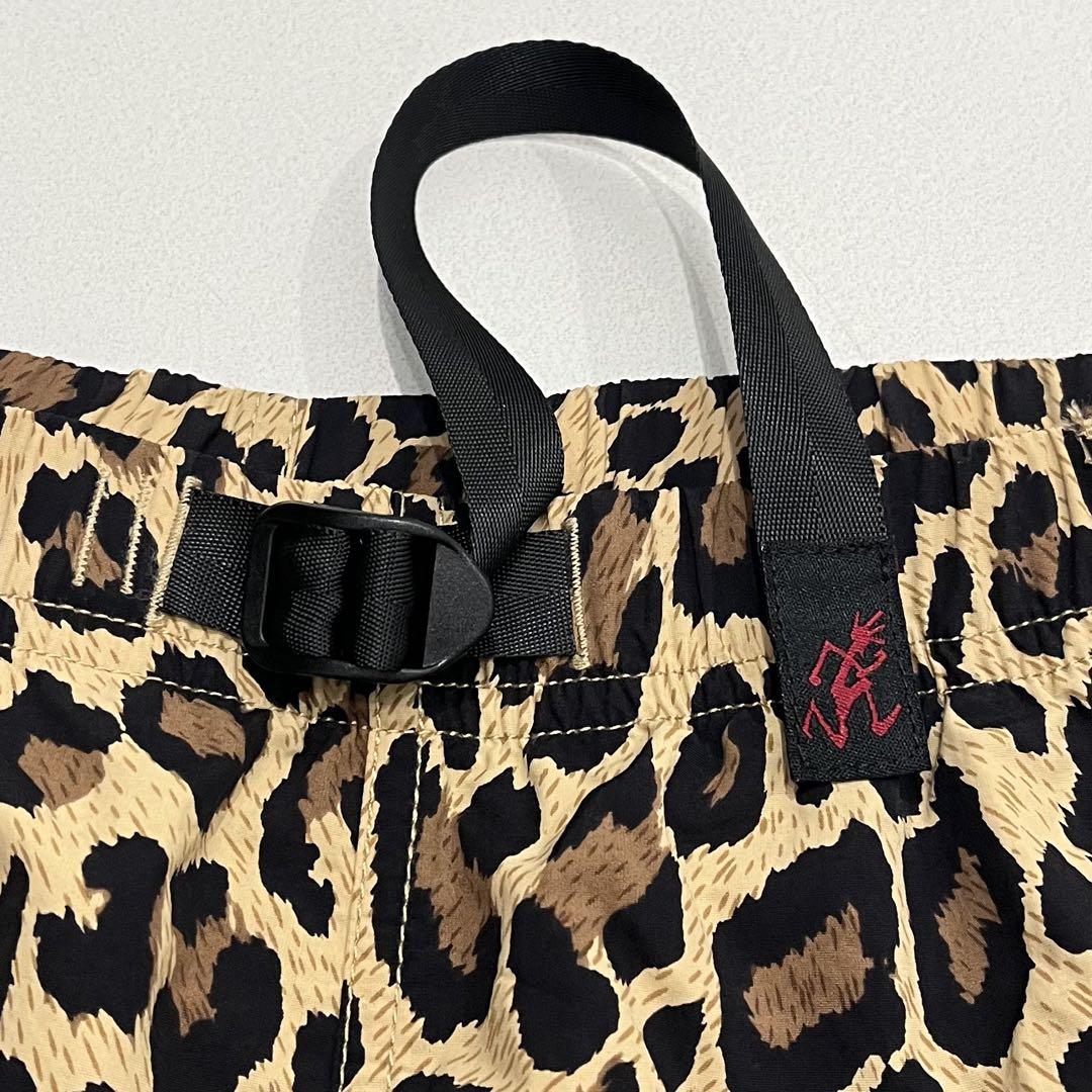 極美品 GRAMICCI レオパード 豹 柄 シェル パッカブル ショーツ XL