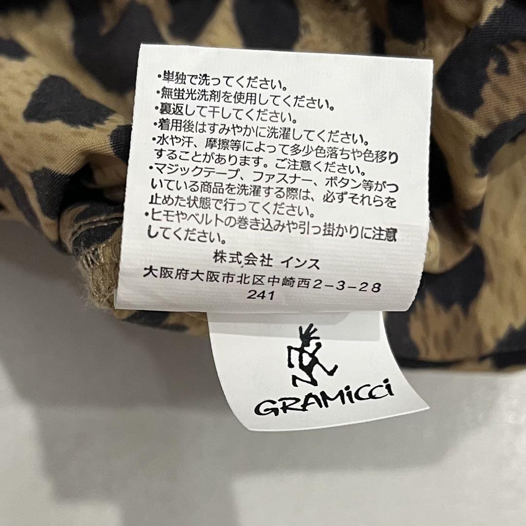極美品 GRAMICCI レオパード 豹 柄 シェル パッカブル ショーツ XL