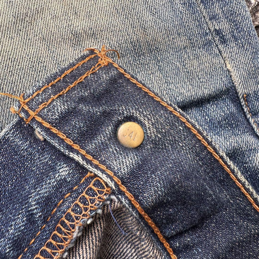 90〜00s 日本製 リーバイス 505-03 クラッシュデニム ヒゲ