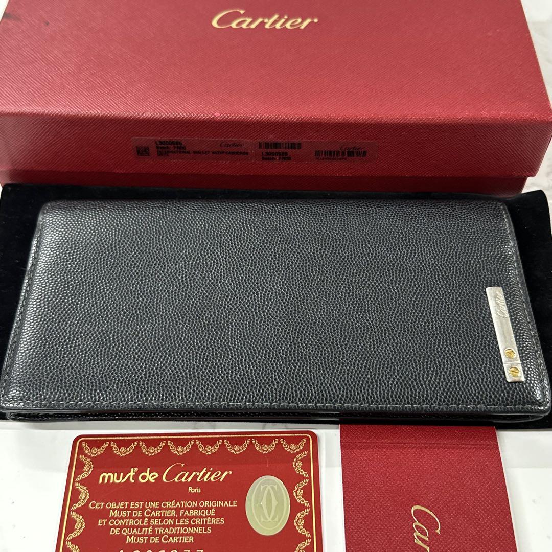 新品同様‼️ カルティエ　Cartier サントス　財布　二つ折り　長財布